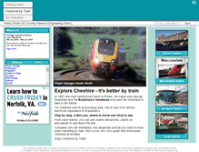 Tablet Screenshot of cheshirebytrain.co.uk